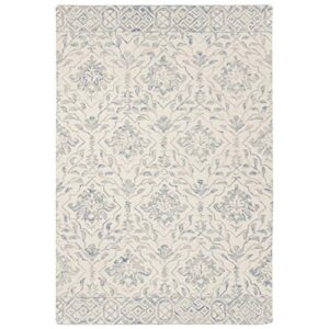 safavieh dip dye collection 8′ x 10′ light blue/ivory ddy901l handmade premium wool area rug