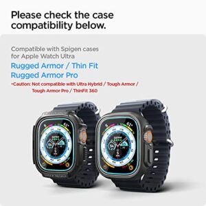 Spigen Tempered Glass Screen Protector [GlasTR EZ FIT] designed for Apple Watch Ultra (49mm) - 2 Pack