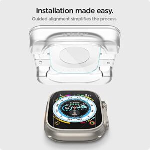 Spigen Tempered Glass Screen Protector [GlasTR EZ FIT] designed for Apple Watch Ultra (49mm) - 2 Pack