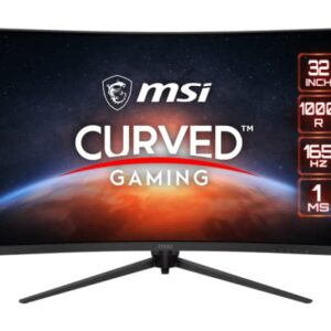 MSI G321CQP, 32" Gaming Monitor, 2560 x 1440 (QHD), VA, 165Hz, FreeSync Premium, HDMI, Displayport, Tilt, Swivel, Height Adjustable,Pivot