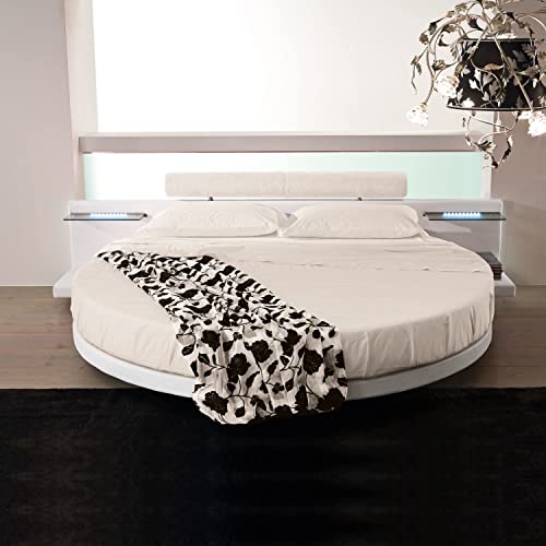 Mielmoon Round Mattress (86" Diameter) Luxury King - Premium Gel Memory Foam Layer - Round Bed Mattress USA (King 10")