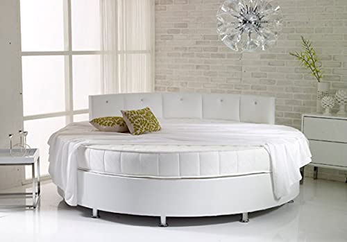 Mielmoon Round Mattress (86" Diameter) Luxury King - Premium Gel Memory Foam Layer - Round Bed Mattress USA (King 10")