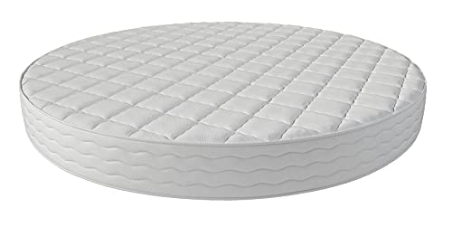 Mielmoon Round Mattress (86" Diameter) Luxury King - Premium Gel Memory Foam Layer - Round Bed Mattress USA (King 10")