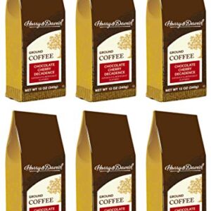 Harry & David Ground Coffee, Chocolate Cherry Decadence, 6/12 oz bags