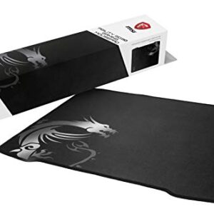 MSI Agility GD30 - Gaming Mouse Pad, Silk Gaming Fabric Surface, Soft Seamed Edges, Anti-Slip Base - 450 x 400 x 3 mm