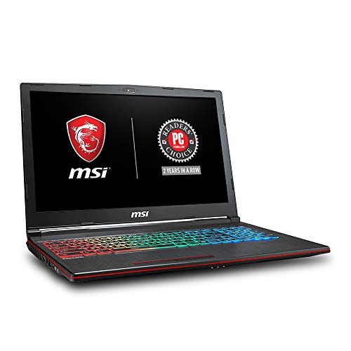 MSI GP63 Leopard-077 15.6" Performance Gaming Laptop i7-8750H (6 cores), NVIDIA GeForce GTX 1060 6G, 256GB NVMe SSD + 1TB HDD, 16GB RAM, Win 10, VR Ready, RGB KB