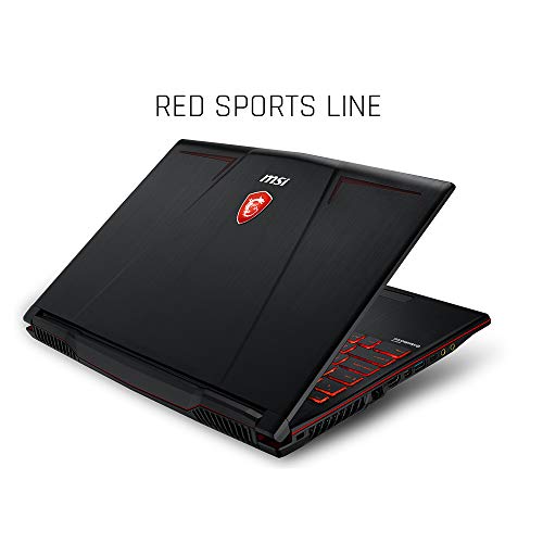 MSI GP63 Leopard-077 15.6" Performance Gaming Laptop i7-8750H (6 cores), NVIDIA GeForce GTX 1060 6G, 256GB NVMe SSD + 1TB HDD, 16GB RAM, Win 10, VR Ready, RGB KB