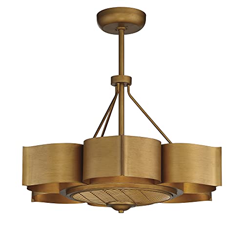 Savoy House 39-FD-125-54 Stockholm 6-Light Fandelier in Gold Patina (31" W x 12" H)