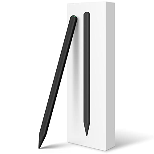 iPad Pencil 2nd Generation with Magnetic Wireless Charging, Same as Apple Pencil 2nd Gen ,Stylus Pen Compatible with iPad Pro 11 in 1/2/3/4, iPad Pro 12.9 in 3/4/5/6, iPad Air 4/5, iPad Mini 6-Black