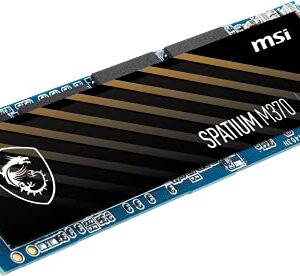 MSI SPATIUM M370 NVMe M.2 2TB Internal SSD PCIe Gen4 NVMe 1.3 3D NAND 1600 TBW