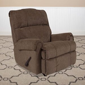 Flash Furniture Contemporary Kelly Bark Super Soft Microfiber Rocker Recliner