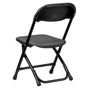 Flash Furniture 2 Pack Kids Black Plastic Folding Chair