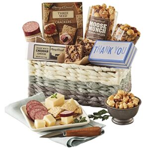 harry & david’s thank you gift basket – classic meat & cheese basket – corporate, employee appreciation