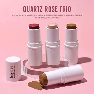 KIMUSE Multi Stick Trio Face Makeup, Cream Blush Stick for Cheeks & Lips, Contour Stick & Highlighter Makeup Sticks for All Skin…