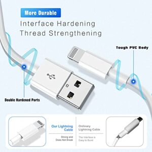 iPhone Charger 3Pack Apple MFi Certified Apple Charger 6FT, Lightning Cable 6FT Compatible with iPhone 12 Mini Pro Max SE 11 Xs Max XR X 8 7 6 Plus 5S iPad Pro Airpods