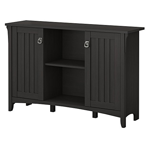 Bush Furniture Salinas Accent Storage Cabinet with Doors in Vintage Black