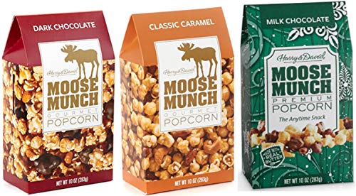 Harry & David Moose Munch Bundle - Milk Chocolate, Dark Chocolate, Classic Caramel - 10 oz Each