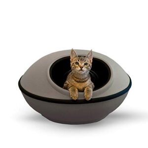 K&H PET PRODUCTS Mod Dream Pod Pet Bed Gray/Black 22 Inches