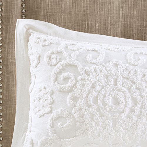 Harbor House Cotton Comforter Set - Trendy Tufted Textured Design, All Season Down Alternative Cozy Bedding with Matching Shams, Suzanna Ivory King/Cal King(110"x96") 3 Piece