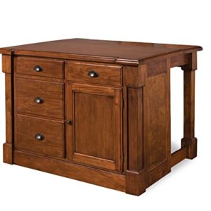 Aspen Rustic Cherry Kitchen Island by Home Styles