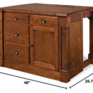 Aspen Rustic Cherry Kitchen Island by Home Styles