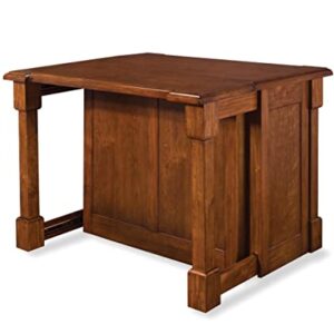 Aspen Rustic Cherry Kitchen Island by Home Styles