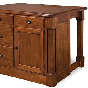 Aspen Rustic Cherry Kitchen Island by Home Styles