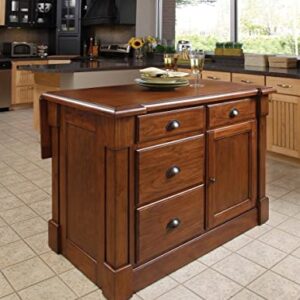 Aspen Rustic Cherry Kitchen Island by Home Styles