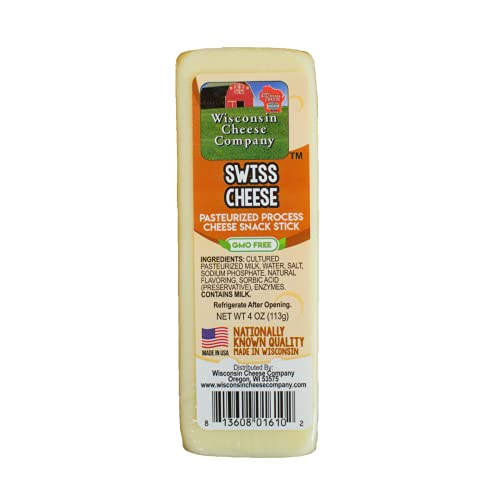 WISCONSIN CHEESE COMPANY'S - Specialty Cheese Block Sampler & Sausage Gift Box - 5-4oz. Cheese Blocks: Smoked Cheddar Cheese, Gouda Cheese, Swiss Cheese, Cheddar Salami Cheese, Tomato Basil Cheddar Cheese & 1-12oz. Original Summer Sausage. The Perfect Che