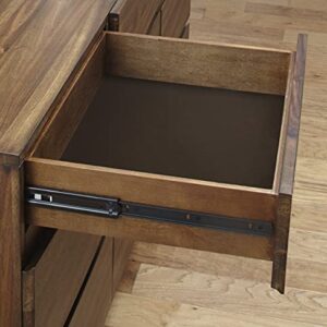 Modus Furniture Ocean Solid Wood 6-Drawer Dresser, Natural Sengon