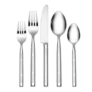 hampton signature – shangrila – 20 piece flatware set, service for 4,silver
