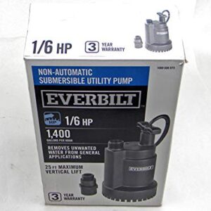 Everbilt 1/6 HP Submersible Utility Pump