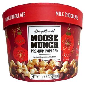 harry & david moose munch premium popcorn holiday drum 24 oz
