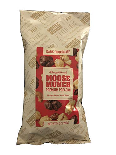 Harry & David Moose Mulch Premium Popcorn, Dark Chocolate, 14 Oz (2 Pack)