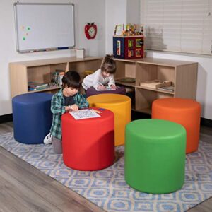 Flash Furniture Soft Seating Collaborative Circle for Classrooms and Common Spaces - 18" Seat Height (Yellow)