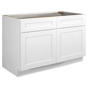 design house brookings 48-inch base cabinet, white shaker