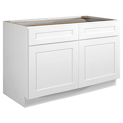 Design House Brookings 48-Inch Base Cabinet, White Shaker