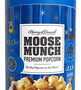 Harry & David Classic Caramel Moose Munch Premium Popcorn Holiday Canister