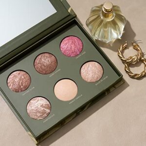 LAURA GELLER NEW YORK Full Face Cheek to Chic Tropical Glow Face Palette 2 Blushes, 2 Highlighters & 2 Bronzers, Includes 6 Full-Sized Shades