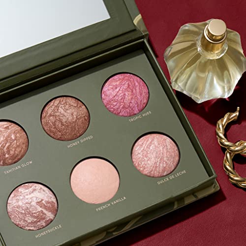 LAURA GELLER NEW YORK Full Face Cheek to Chic Tropical Glow Face Palette 2 Blushes, 2 Highlighters & 2 Bronzers, Includes 6 Full-Sized Shades