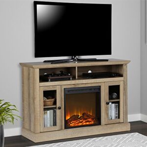 Ameriwood Home Chicago Electric Fireplace TV Console for TVs up to a 50", Natural