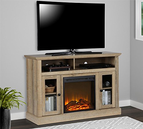 Ameriwood Home Chicago Electric Fireplace TV Console for TVs up to a 50", Natural