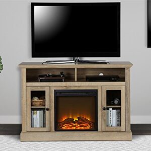 Ameriwood Home Chicago Electric Fireplace TV Console for TVs up to a 50", Natural