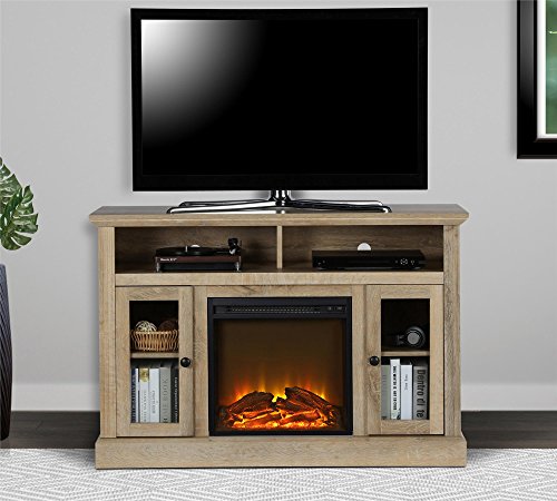 Ameriwood Home Chicago Electric Fireplace TV Console for TVs up to a 50", Natural