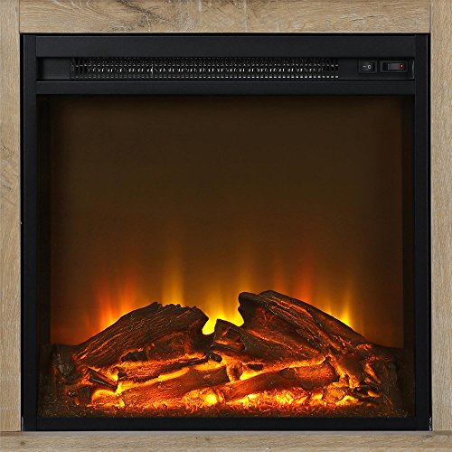 Ameriwood Home Chicago Electric Fireplace TV Console for TVs up to a 50", Natural