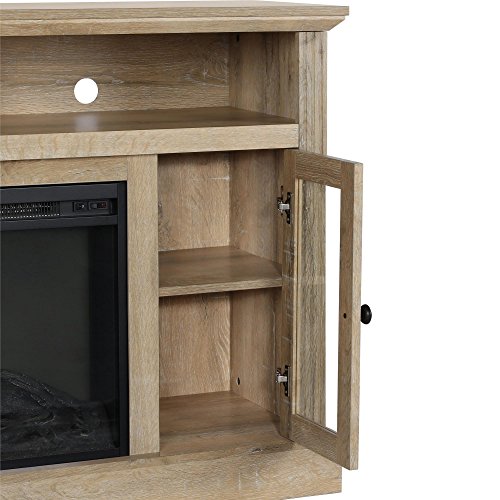 Ameriwood Home Chicago Electric Fireplace TV Console for TVs up to a 50", Natural