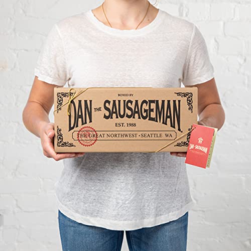 Dan the Sausageman's Kodiak Gift Basket Featuring Beef Summer Sausage, Nut Assortments, Cheese and Mustard. Great for Back to School, Thank You and Appreciation Gifts.