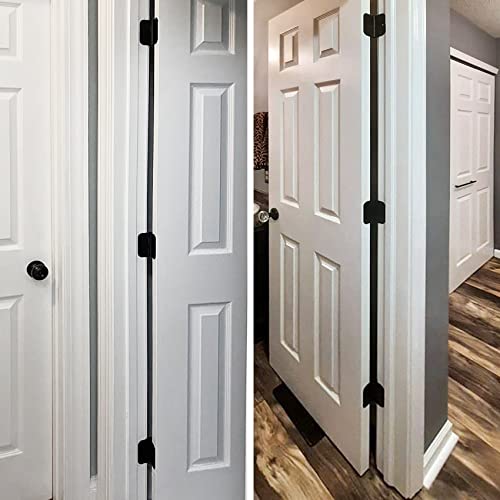 30 Pack Rounded Matte Black Door Hinges 3.5 Inch 5/8" Radius Interior 3 1/2 Inch Door Hinges Flat Iron Bifold Residential Standard Bedroom Indoor Door Hinges for Doors 3 ½"x 3 ½" Hardware Controls