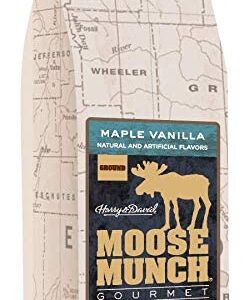 Moose Munch Gourmet Ground Coffee by Harry & David, 2/12 oz bags (Maple Vanilla)