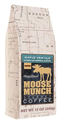 Moose Munch Gourmet Ground Coffee by Harry & David, 2/12 oz bags (Maple Vanilla)